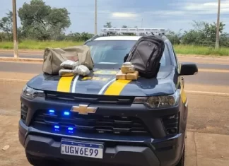 PRF apreende mais de 4 kg de drogas em veículo de aplicativo na BR-262, em MS